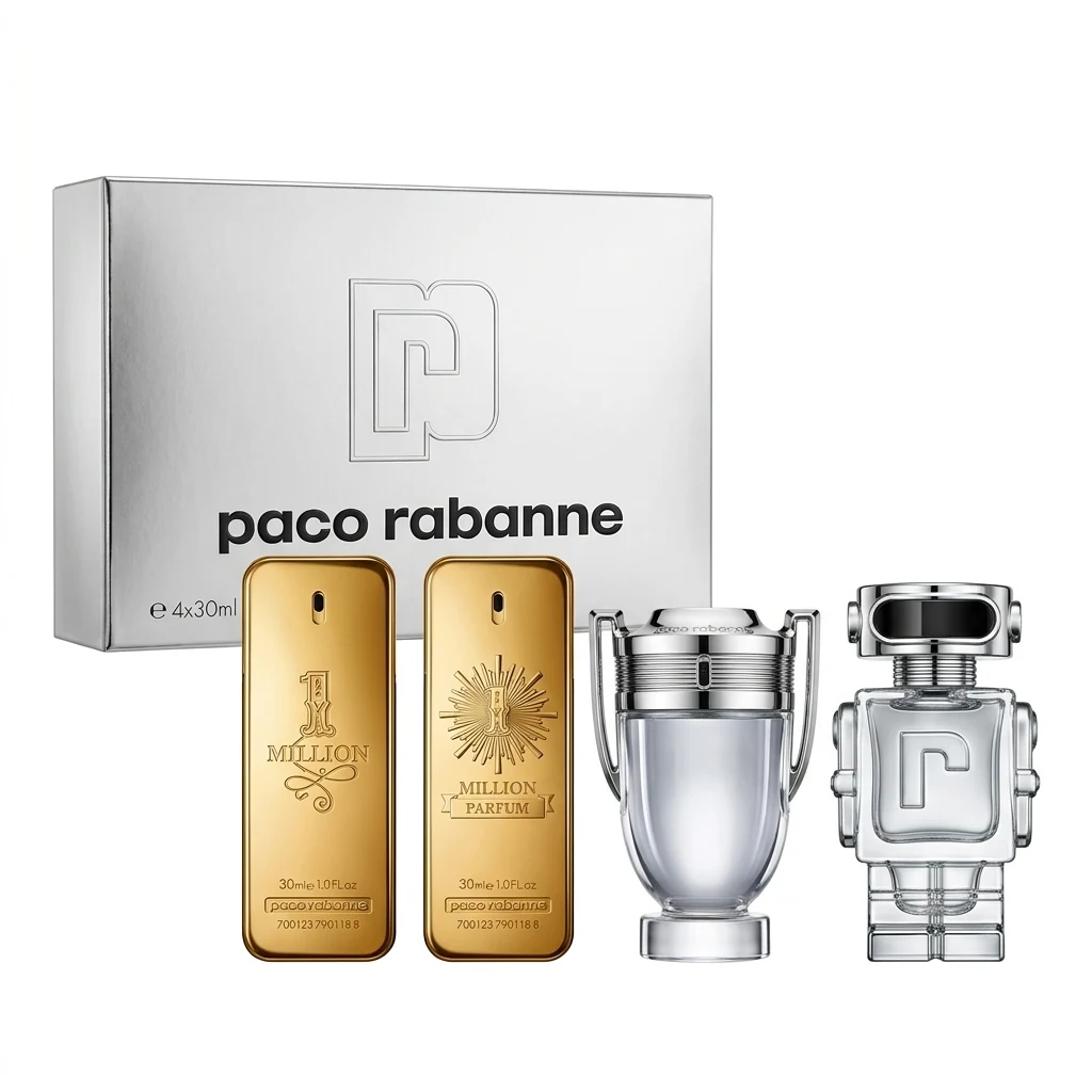 Paco Rabanne Phantom & 1 Million Miniature Set (4-Piece) 4-Piece Set Paco Rabanne Phantom & 1 Million Miniature Set (4-Piece) 4-Piece Set