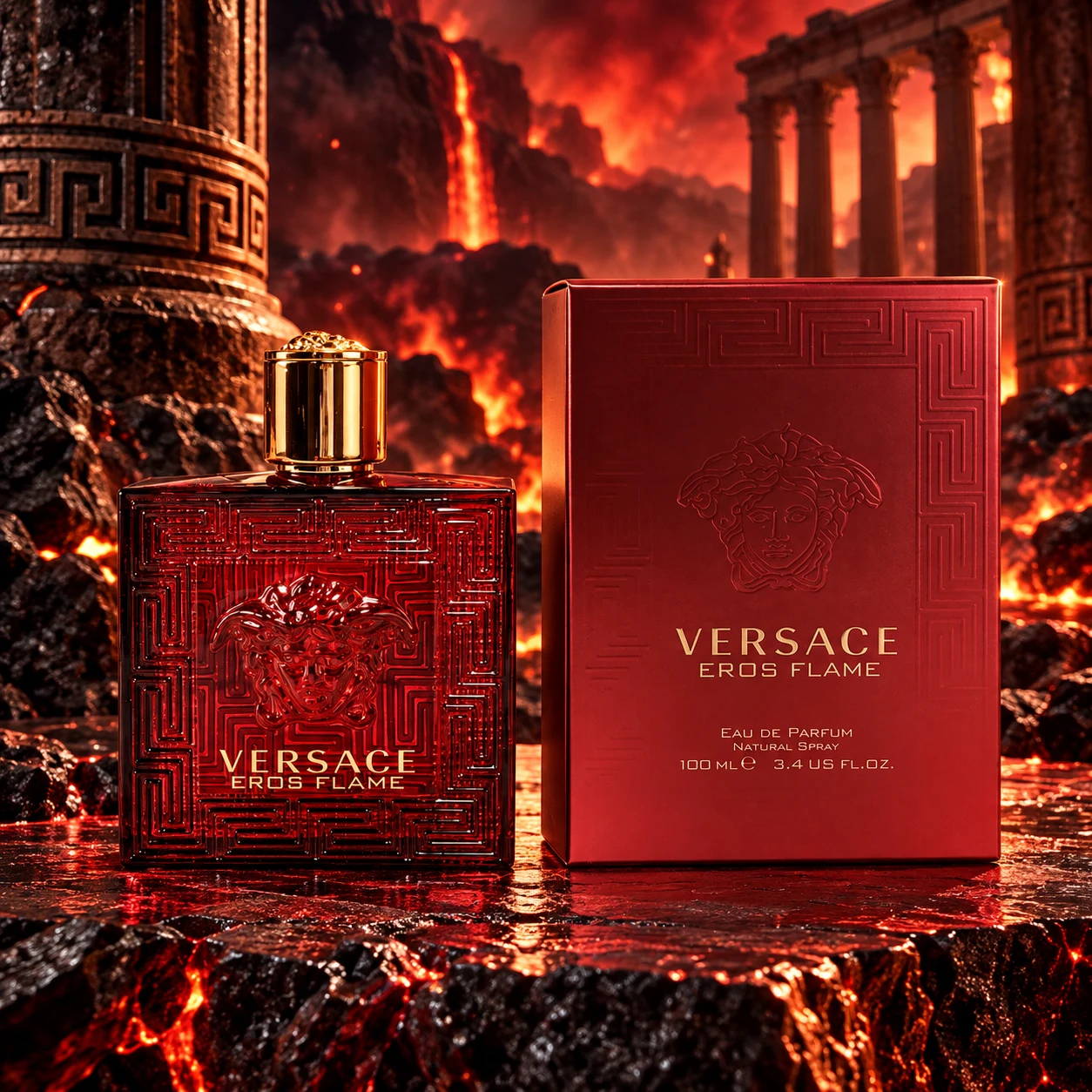 Versace Eros Flame Eau de Parfum 100ml Versace Eros Flame Eau de Parfum 100ml - Image 2