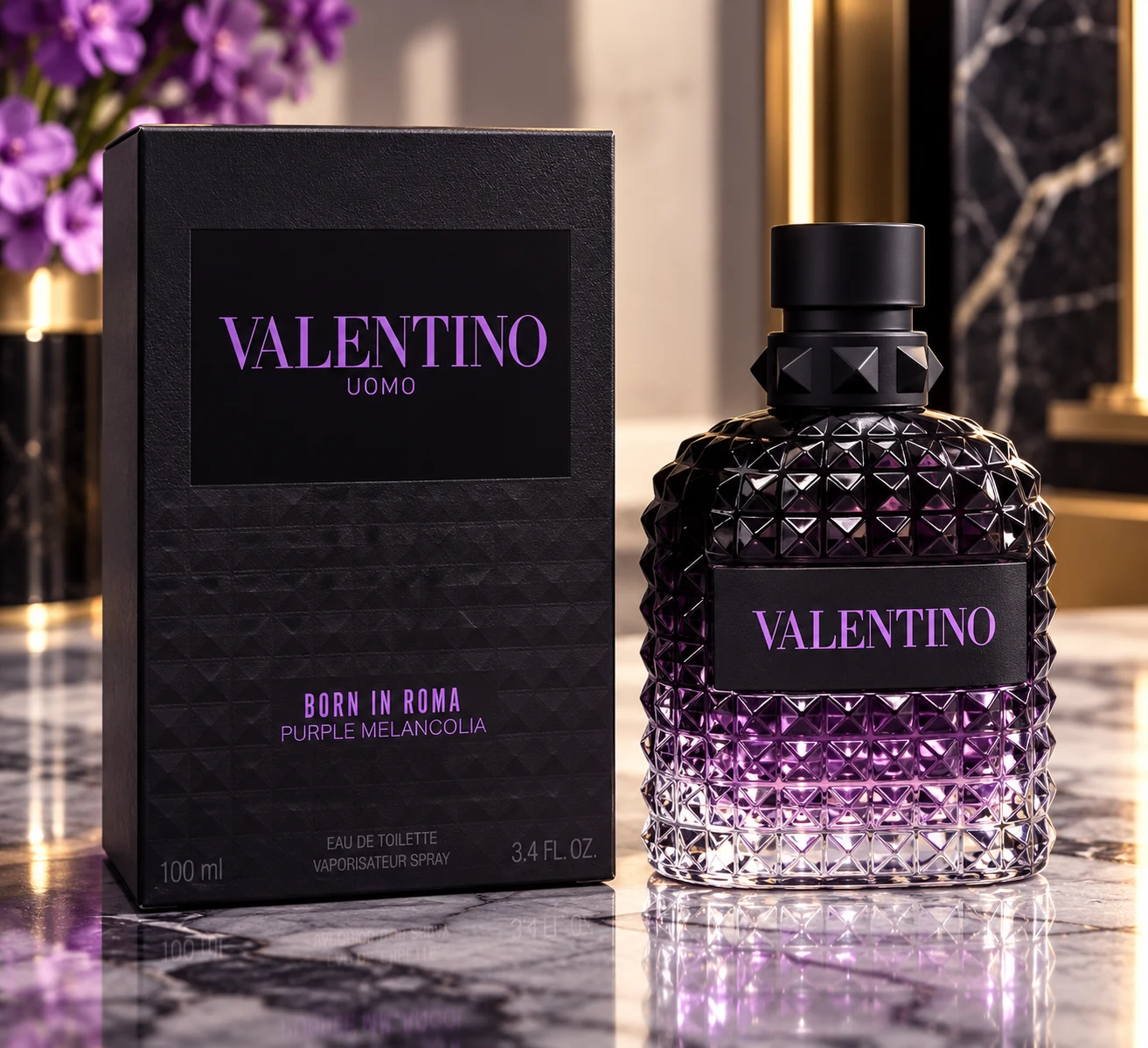Valentino Uomo Born In Roma Purple Mélancholie 100ml Valentino Uomo Born In Roma Purple Mélancholie 100ml - Image 2