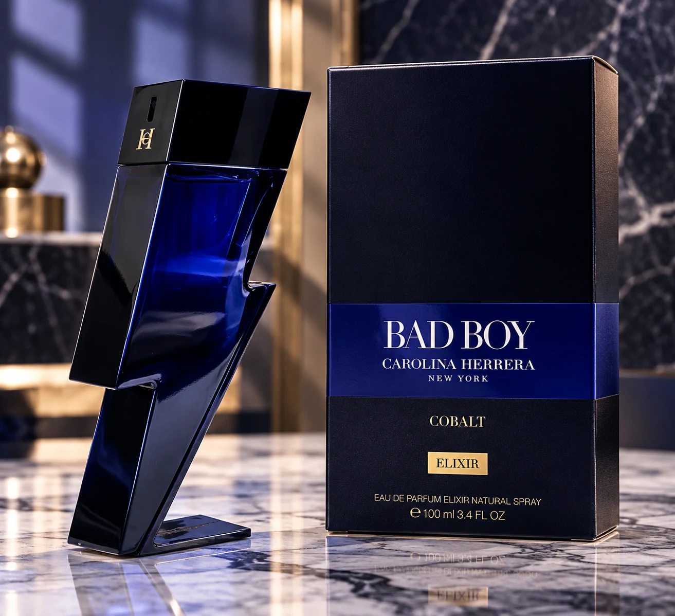 Carolina Herrera Bad Boy Cobalt Eau de Parfum 100ml Carolina Herrera Bad Boy Cobalt Eau de Parfum 100ml - Image 2