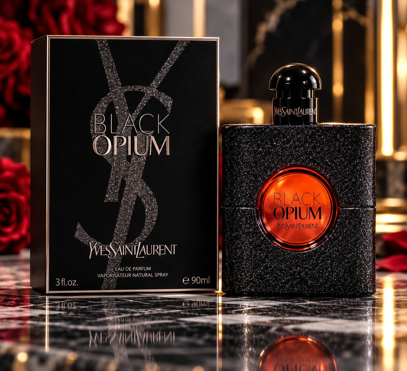 Yves Saint Laurent Black Opium Eau de Parfum 90ml Yves Saint Laurent Black Opium Eau de Parfum 90ml - Image 2