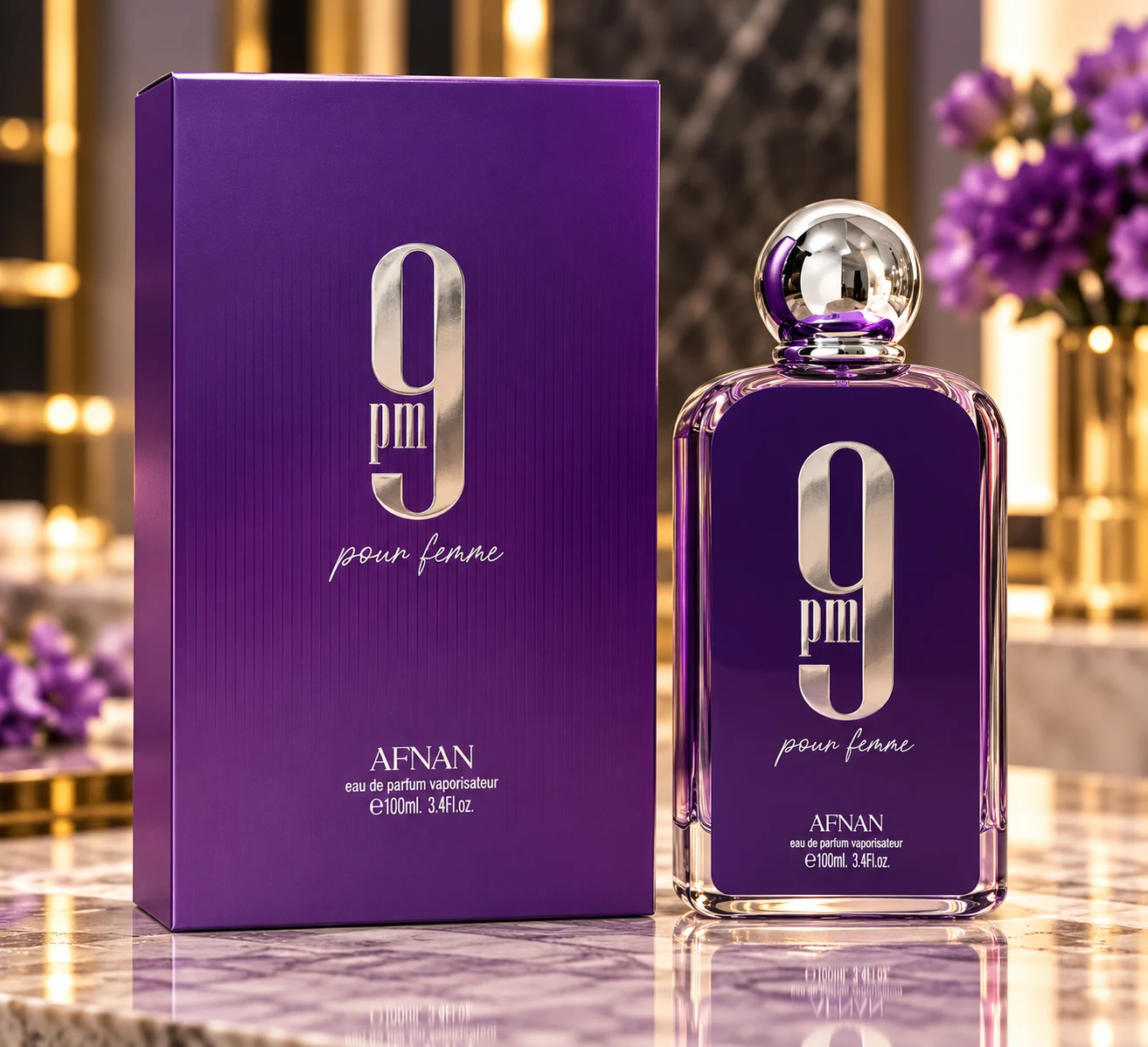 Afnan 9 AM Pour Femme Eau de Parfum 100ml Afnan 9 AM Pour Femme Eau de Parfum 100ml - Image 2