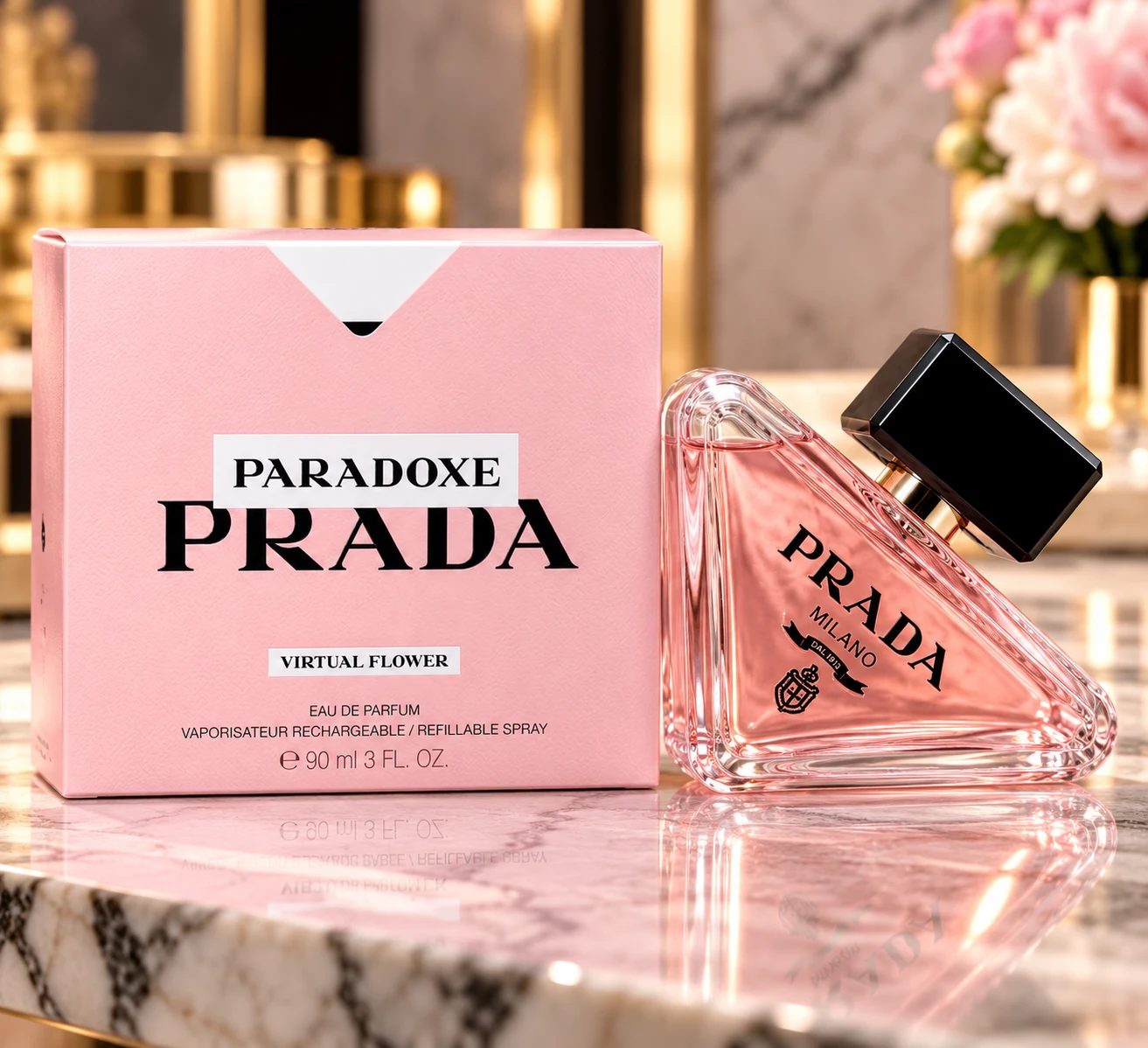 Prada Paradoxe Virtual Flower Eau de Parfum 90ml Prada Paradoxe Virtual Flower Eau de Parfum 90ml - Image 2