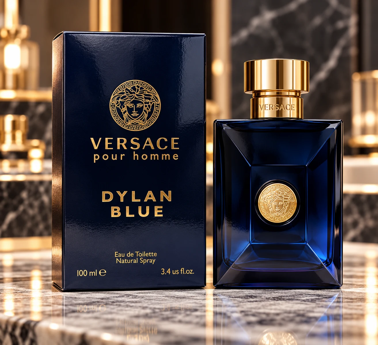 Versace Dylan Blue Pour Homme Eau de Toilette 100ml Versace Dylan Blue Pour Homme Eau de Toilette 100ml - Image 2